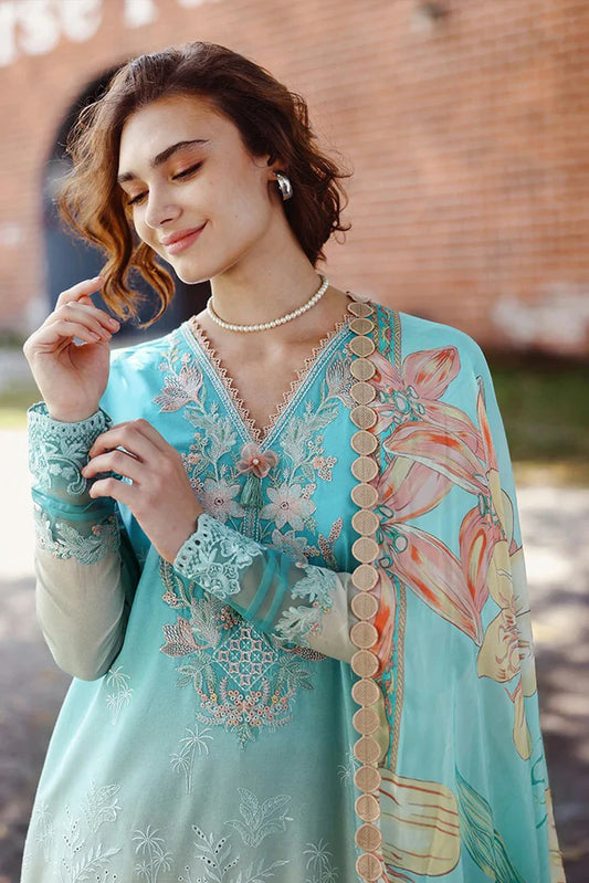 Mushq - Solace Ombre Chikankari - 06-Whispered Dawn - Unstitched