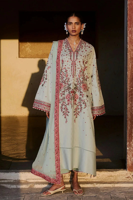 Hussain Rehar - Zan Spring Summer - D-103 Firuz - Unstitched