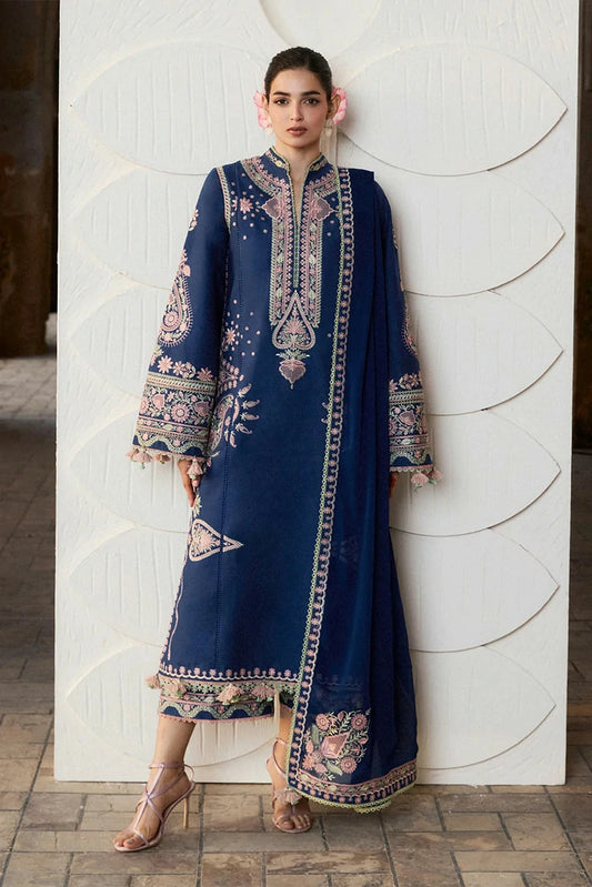 Hussain Rehar - Zan Spring Summer - D-107 Abi - Unstitched