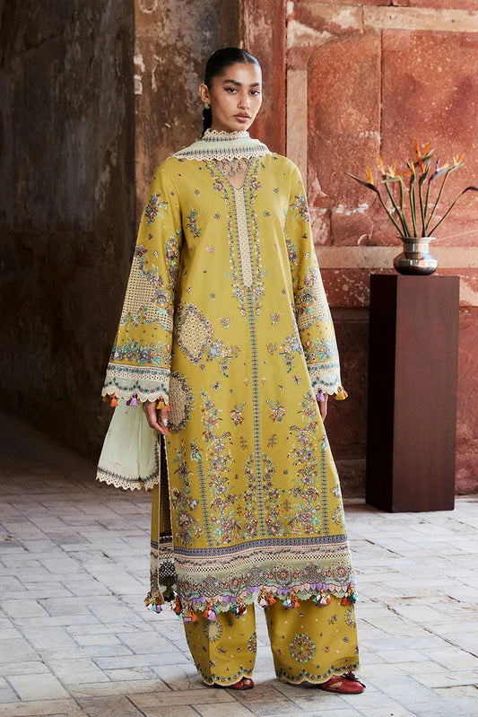 Hussain Rehar - Zan Spring Summer - D-97 Sari - Unstitched