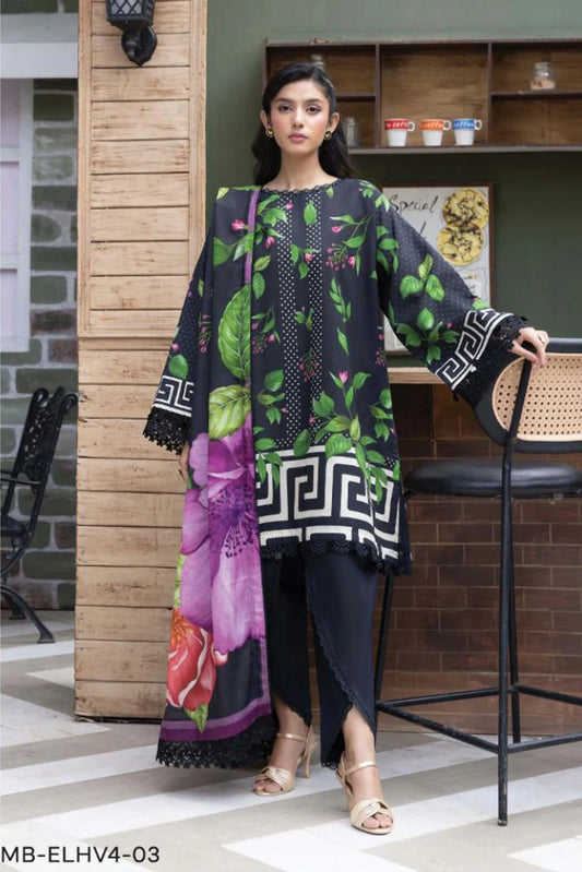 Maria B - Elaheh M Basics Vol 4 - MB-ELHV4-03 - Unstitched