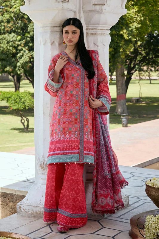 Kahf - Aangan Printed Chiffon Collection - KPS-3A TABEER - Unstitched