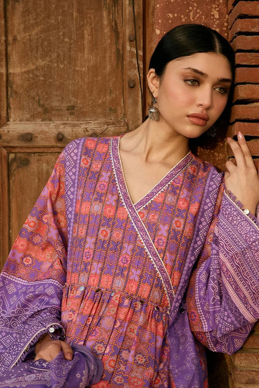 Kahf - Aangan Printed Chiffon Collection - KPS-3B ZARMEENA - Unstitched