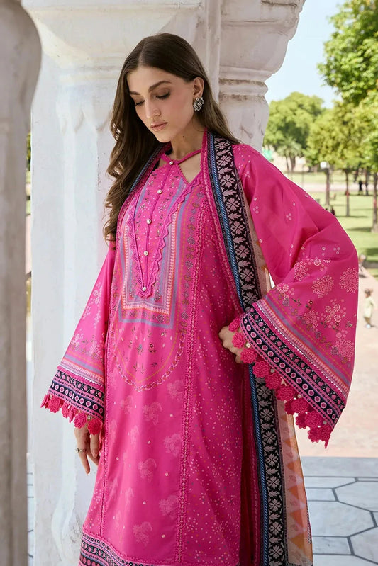 Kahf - Aangan Printed Chiffon Collection - KPS-4B GULNAR - Unstitched