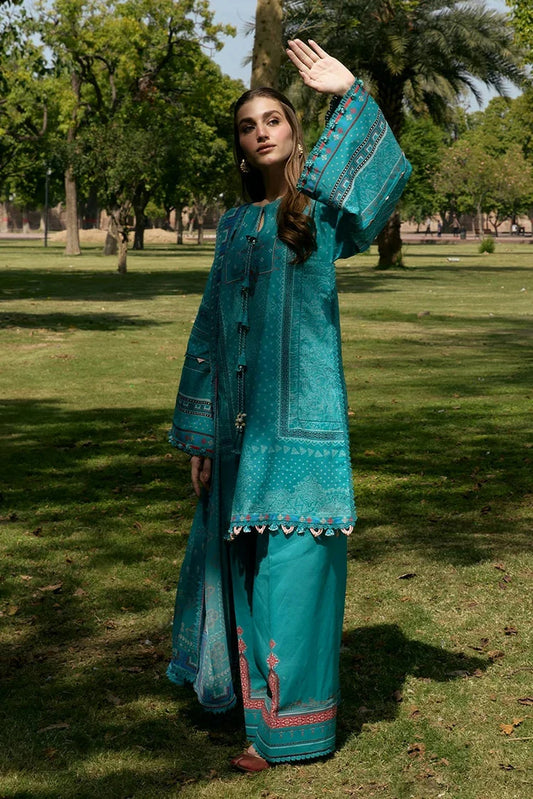 Kahf - Aangan Printed Chiffon Collection - KPS-5B KEHKASHAN - Unstitched