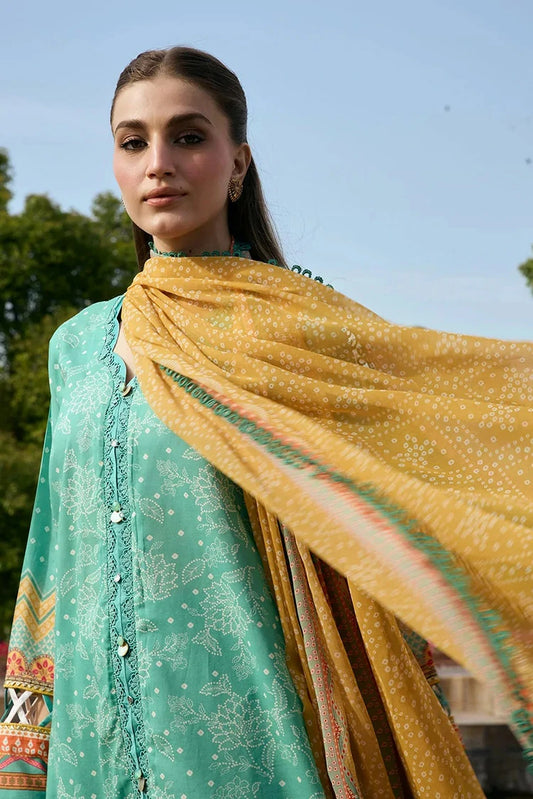 Kahf - Aangan Printed Chiffon Collection - KPS-7A NAZISH - Unstitched