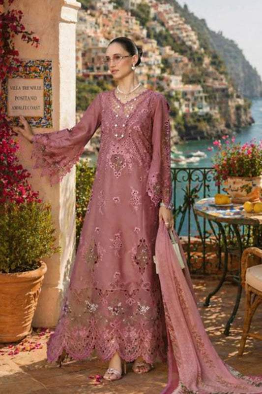 Noor by Saadia Asad - Noor Luxury Eid Schiffli Laserkari - Design 01 - Unstitched