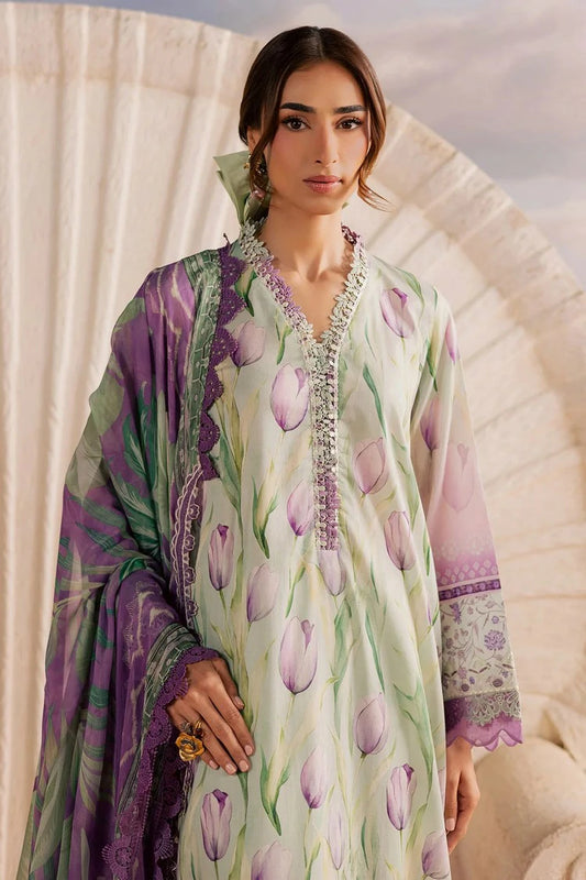 Nureh - Gardenia Embroidered and Printed Lawn Collection Vol 2 - NSG-218 - Unstitched