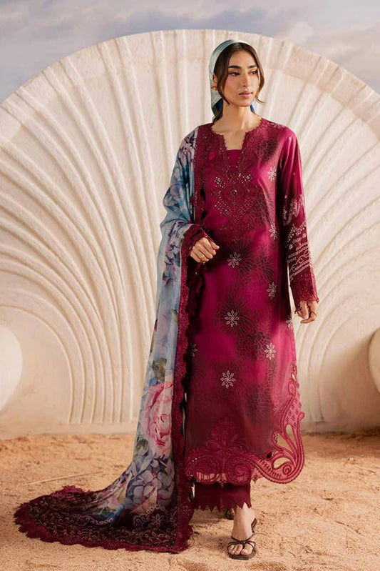 Nureh - Gardenia Embroidered and Printed Lawn Collection Vol 2 - NSG-219 - Unstitched