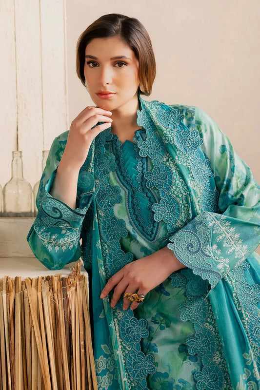 Nureh - Gardenia Embroidered and Printed Lawn Collection Vol 2 - NSG-221 - Unstitched