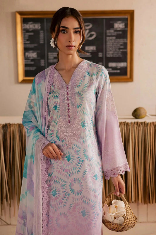Nureh - Gardenia Embroidered and Printed Lawn Collection Vol 2 - NSG-222 - Unstitched
