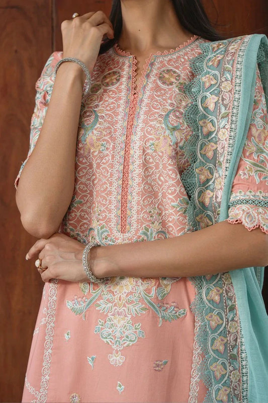 Ayzel - Whisper Embroidered Lawn Collection - 1234-DOVE - Unstitched