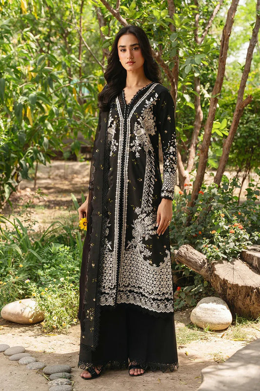 Ayzel - Whisper Embroidered Lawn Collection - 1235-NIGHTVEIL - Unstitched
