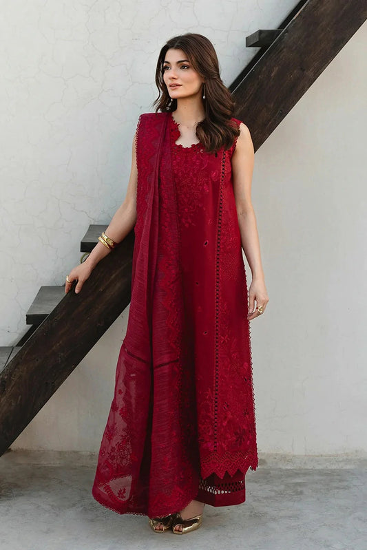 Ayzel - Whisper Embroidered Lawn Collection - 1239-BLUSH - Unstitched