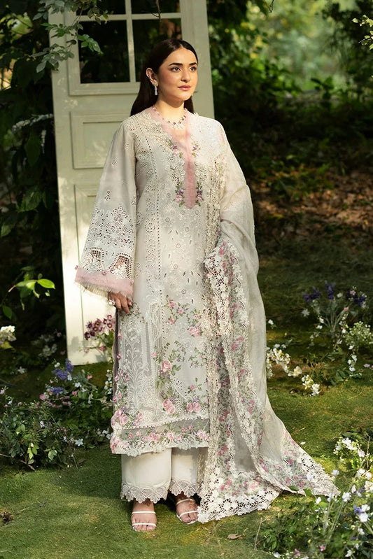 Elaf - Luxury Lawn Unstitched Vol 2 - ELQ-1A ALL MAGICAL - Unstitched