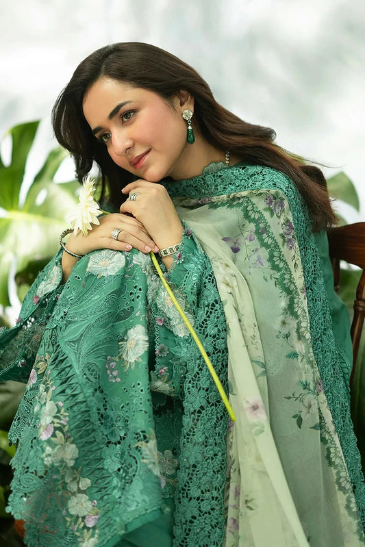 Elaf - Luxury Lawn Unstitched Vol 2 - ELQ-2A LOVER'S EDEN - Unstitched
