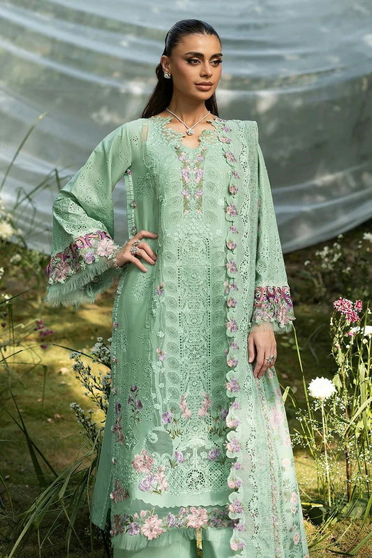 Elaf - Luxury Lawn Unstitched Vol 2 - ELQ-3A DAISY CHAIN - Unstitched