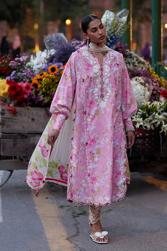 Zaha - Wild Flower Festive Lawn - PEONY REVERIE (ZF26-03) - Unstitched