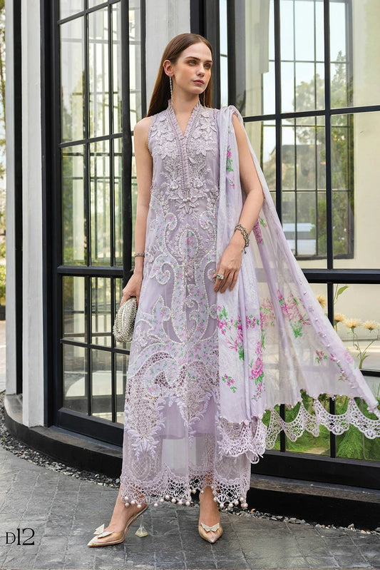 Maria B - Luxury Lawn Eid 2 - Design 12 - Unstitched