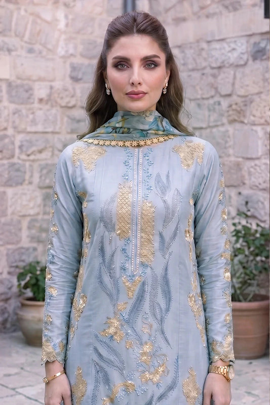 Asifa & Nabeel - Summer Lawn Soiree - Ash Elegance (SL26-07) - Unstitched