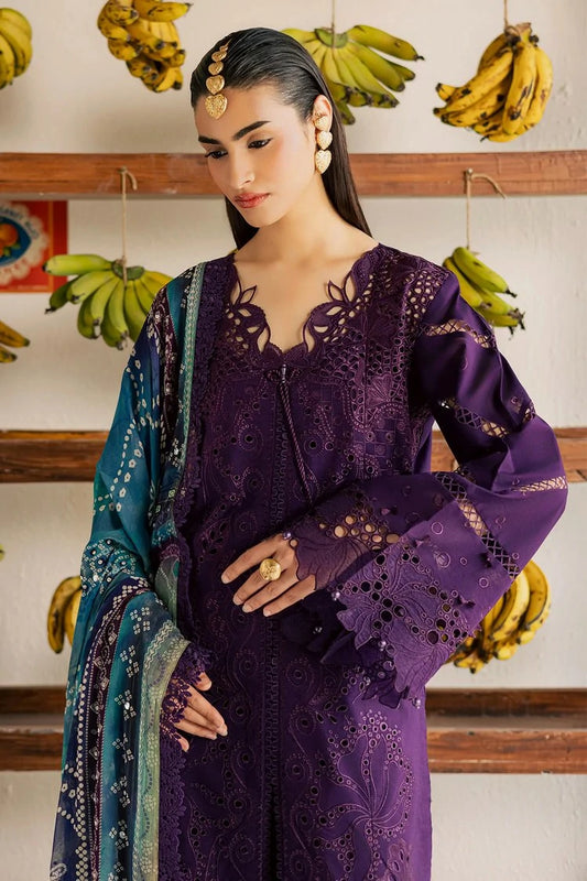 Nureh - Bazar Embroidered Schiffli Lawn Collection Vol 2 - NE-253 - Unstitched