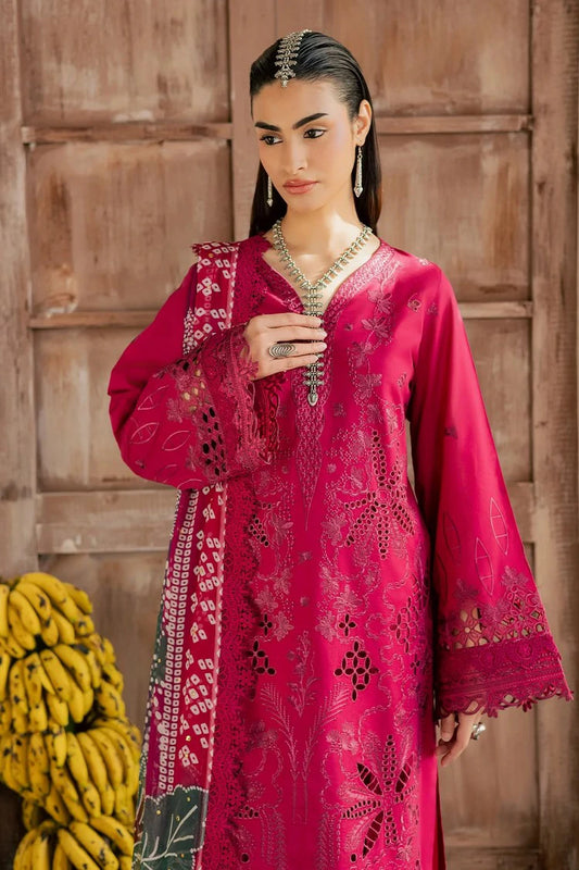 Nureh - Bazar Embroidered Schiffli Lawn Collection Vol 2 - NE-255 - Unstitched