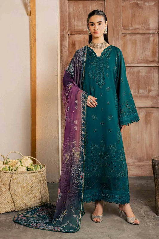 Nureh - Bazar Embroidered Schiffli Lawn Collection Vol 2 - NE-256 - Unstitched