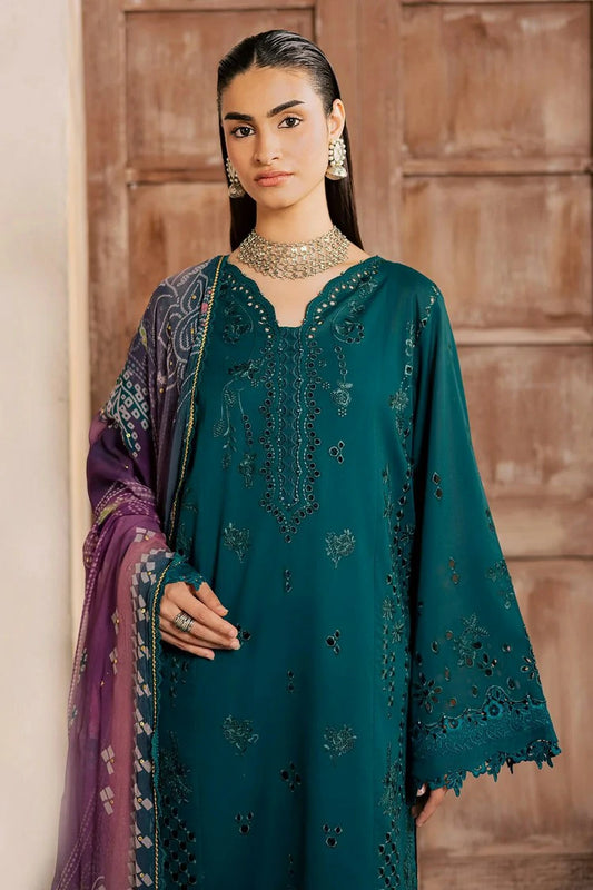 Nureh - Bazar Embroidered Schiffli Lawn Collection Vol 2 - NE-256 - Unstitched