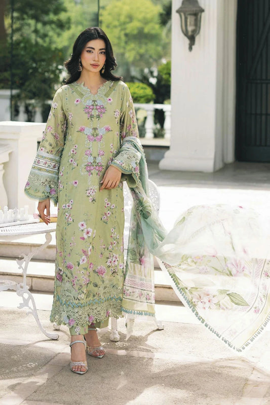 Elaf - Signature Embroidered Lawn Collection Vol 2 - ESG-6A JADE - Unstitched
