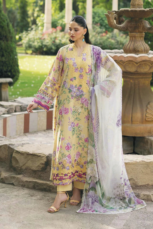 Elaf - Signature Embroidered Lawn Collection Vol 2 - ESG-7A STELLA - Unstitched