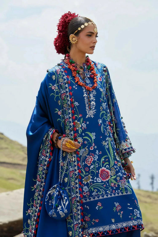 Elan - Kashmee Lawn Collection - ZABAR (EL26-01B) - Unstitched