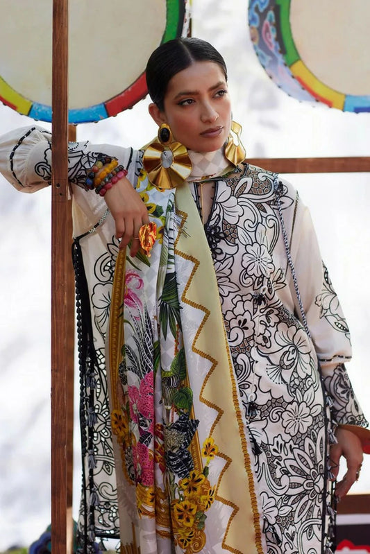 Elan - Kashmee Lawn Collection - ZEVARÉ (EL26-07B) - Unstitched
