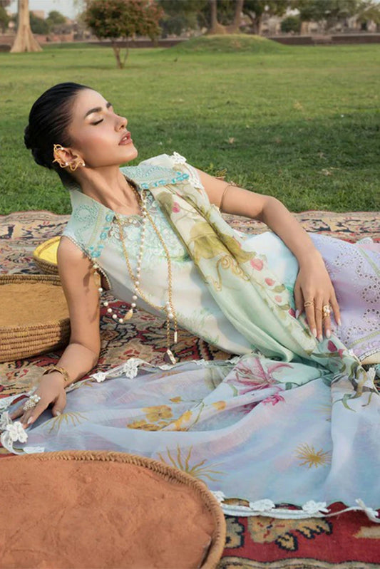 Saira Shakira - Bloom Luxury Lawn Collection - AVA-01A - Unstitched