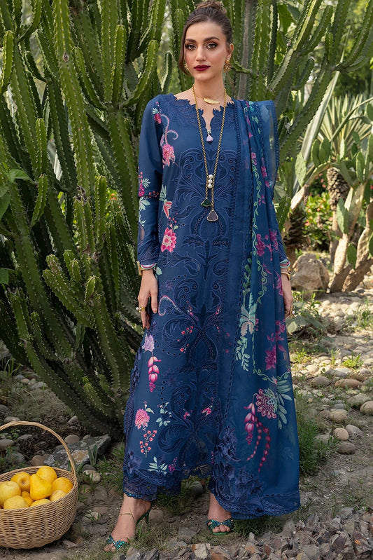 Saira Shakira - Bloom Luxury Lawn Collection - ZELIE-04A - Unstitched