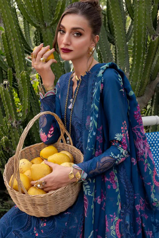 Saira Shakira - Bloom Luxury Lawn Collection - ZELIE-04A - Unstitched