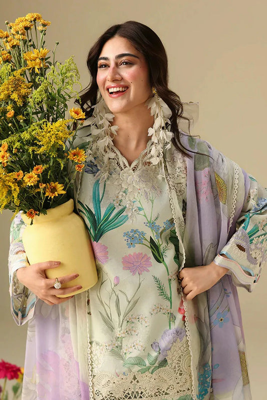 Mushq - Soleil Hemline Prints - 06-Vanilla Lush - Unstitched