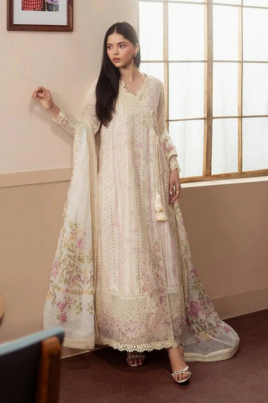 Ayzel - Brewed Luxury Lawn - 1266-Mochaque - Unstitched