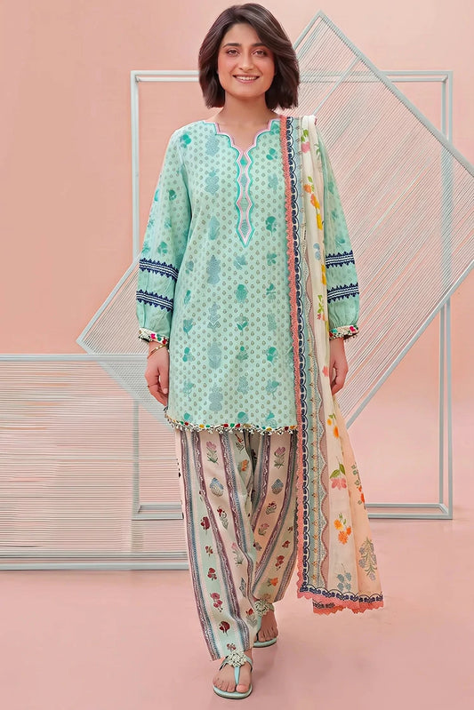 Asifa & Nabeel - Yakin Printed Lawn - Daisy (YKL26-03) - Unstitched