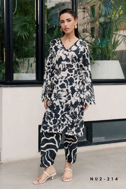 Nureh - Ballerina Embroidered Chikankari 2 Piece Collection Vol 3 - NU2-214 - Unstitched