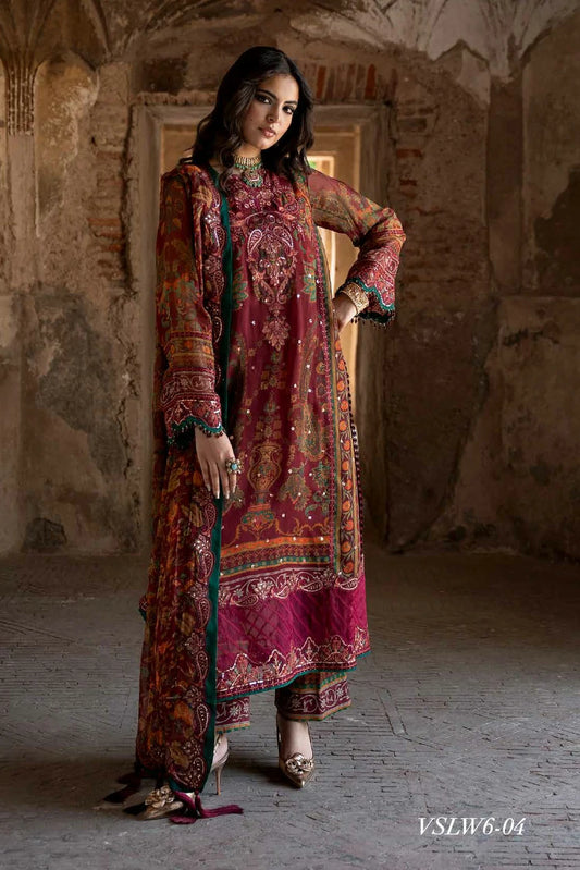 Charizma - Vasal Luxury Chiffon Collection Vol 1 - VSLW6-04 - Unstitched