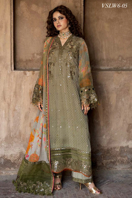 Charizma - Vasal Luxury Chiffon Collection Vol 1 - VSLW6-05 - Unstitched