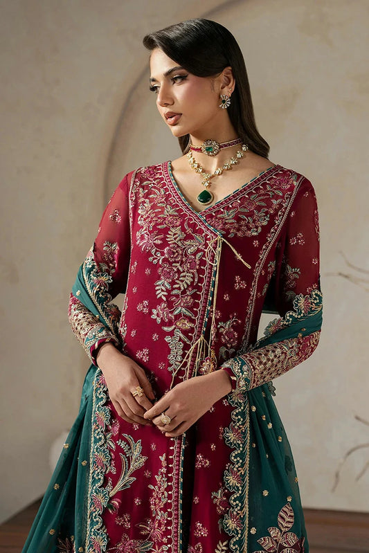 Gulaal - Inaaya Embroidered Chiffon Vol 2 - D-55-Jinaan - Unstitched