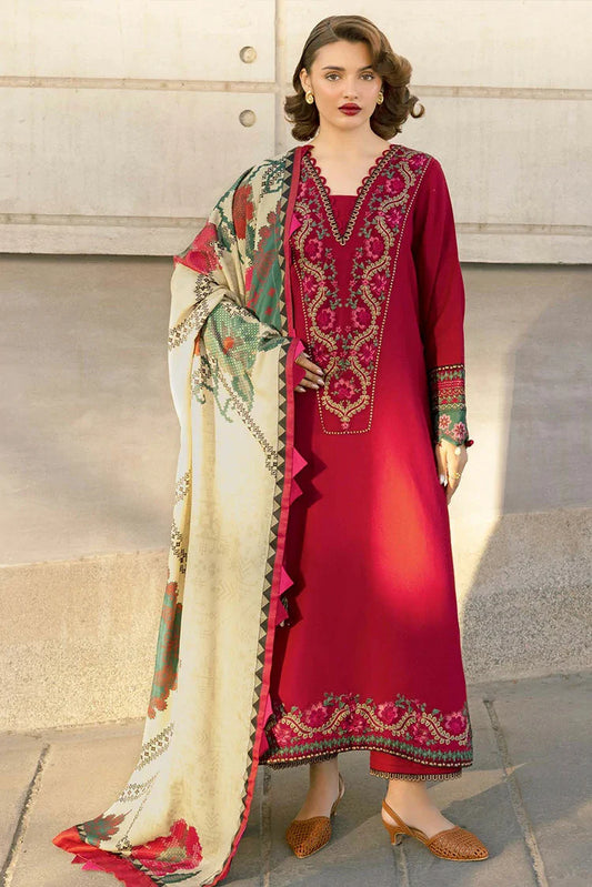 Charizma - Poshima Embroidered Peach Leather Collection Vol 4 - PSW5-24 - Unstitched