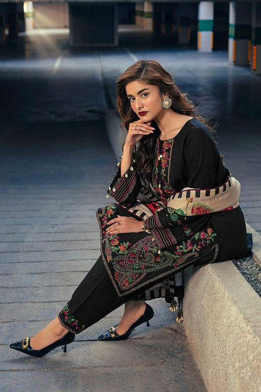 Charizma - Poshima Embroidered Peach Leather Collection Vol 4 - PSW5-25 - Unstitched