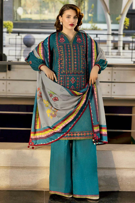 Charizma - Poshima Embroidered Peach Leather Collection Vol 4 - PSW5-26 - Unstitched