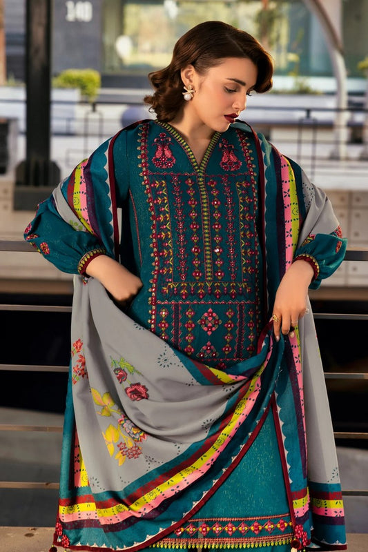 Charizma - Poshima Embroidered Peach Leather Collection Vol 4 - PSW5-26 - Unstitched