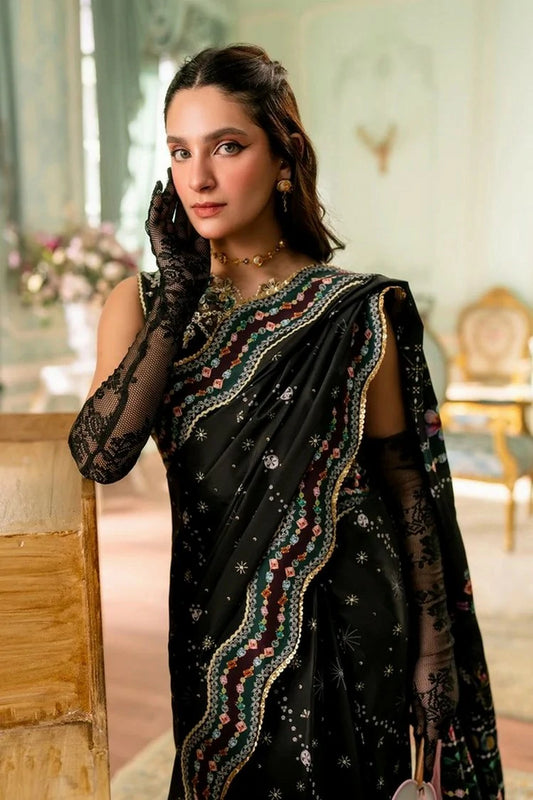 Qalamkar - Luxe Silk - QSL-08 LINNEA - Unstitched