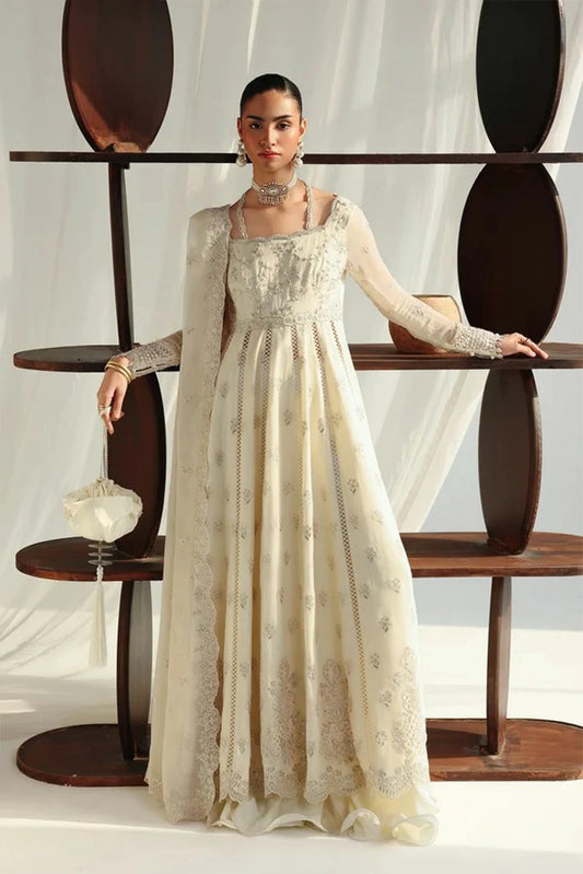 Qalamkar - Chiffon - QCC-07 AMERA - Unstitched