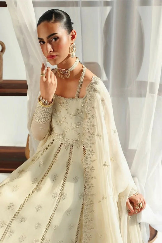 Qalamkar - Chiffon - QCC-07 AMERA - Unstitched
