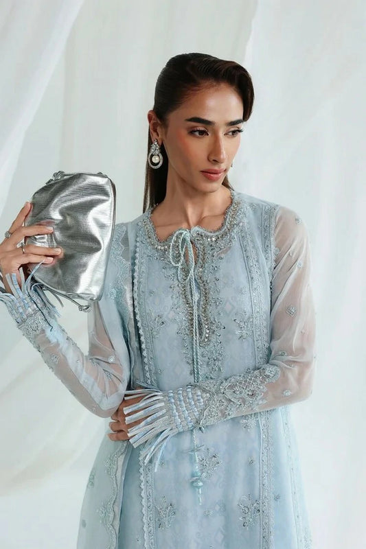 Qalamkar - Chiffon - QCC-08 SONA - Unstitched